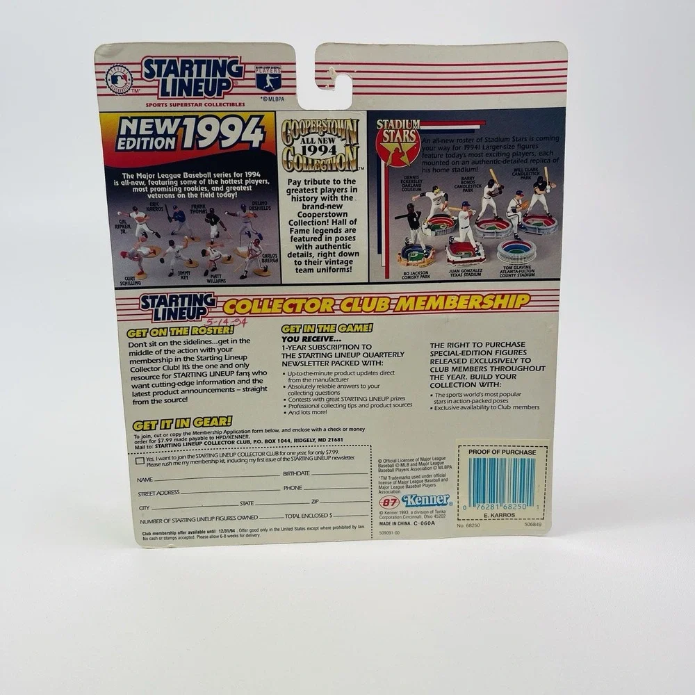 1994 Edition Starting Lineup Eric Karros Action Figure MLB Los Angeles Dodgers